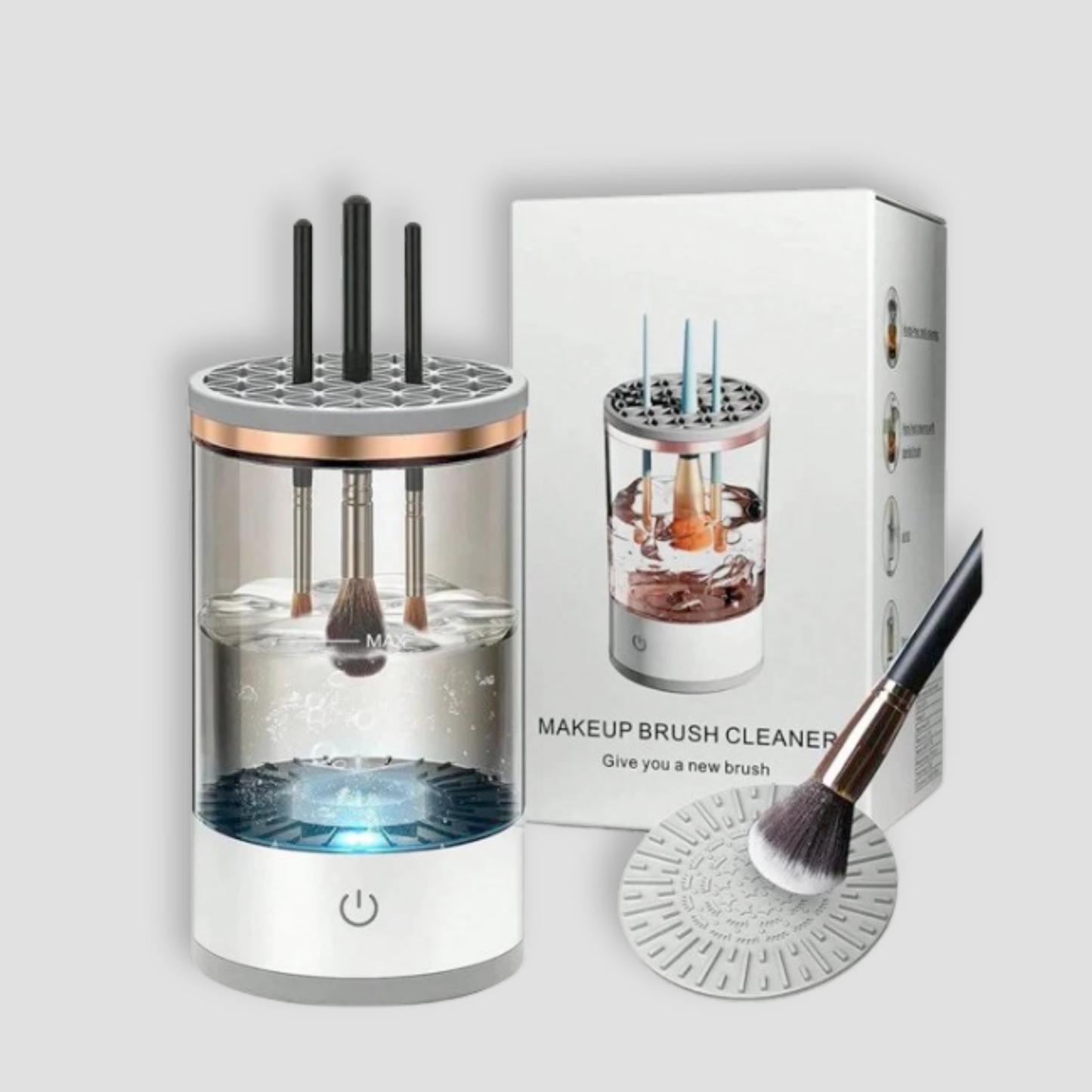 ProClean™ USB Electric Makeup Brush Cleaner – Automatic Quick-Dry Spinner for All Brush Sizes