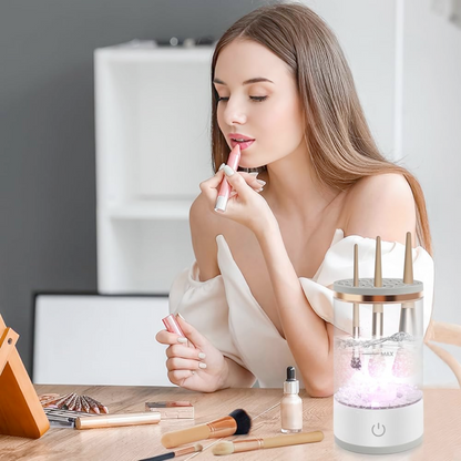 ProClean™ USB Electric Makeup Brush Cleaner – Automatic Quick-Dry Spinner for All Brush Sizes