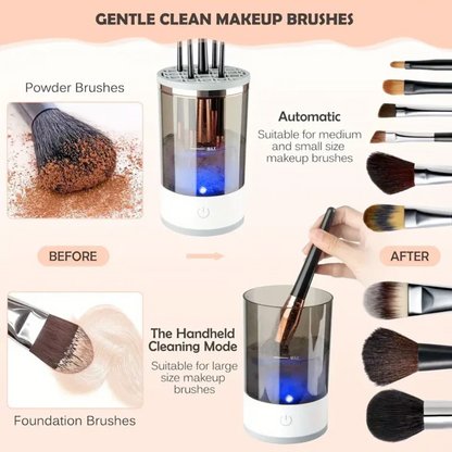 ProClean™ USB Electric Makeup Brush Cleaner – Automatic Quick-Dry Spinner for All Brush Sizes